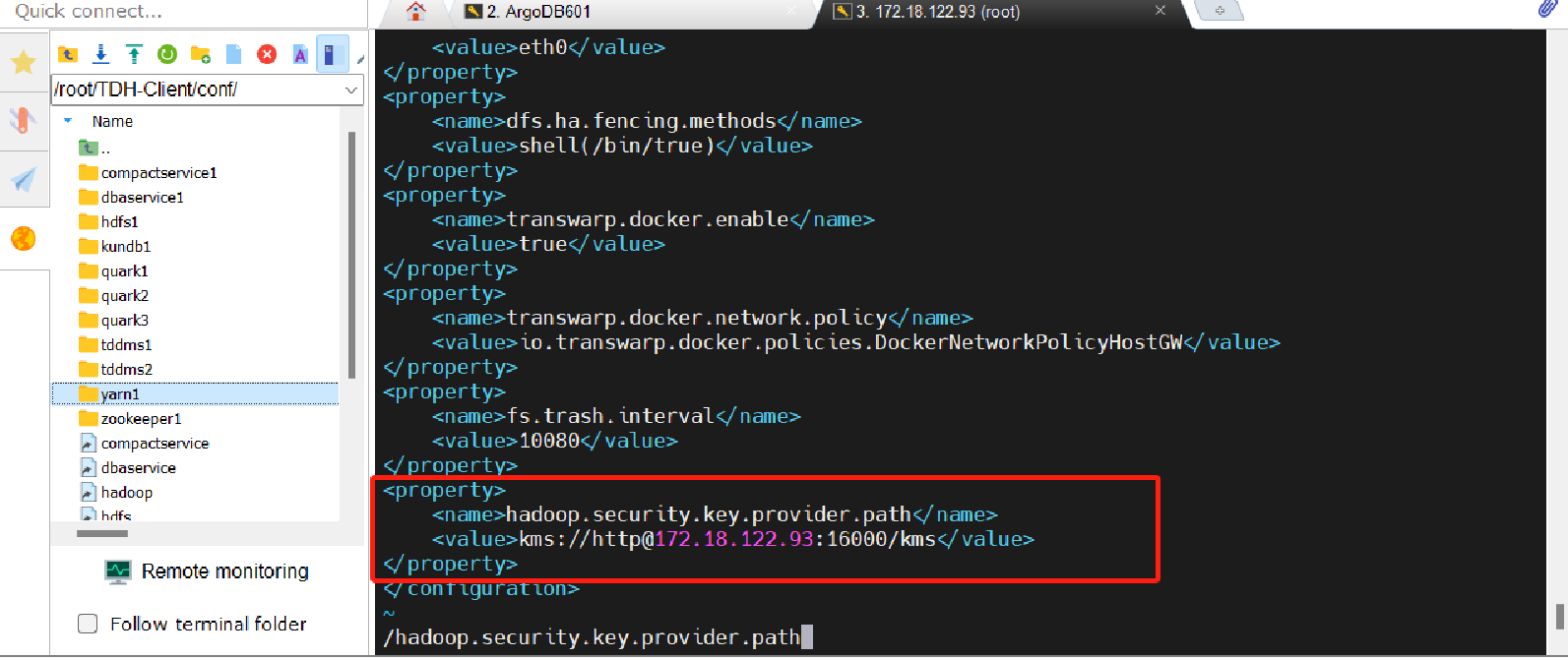 kms core site configure