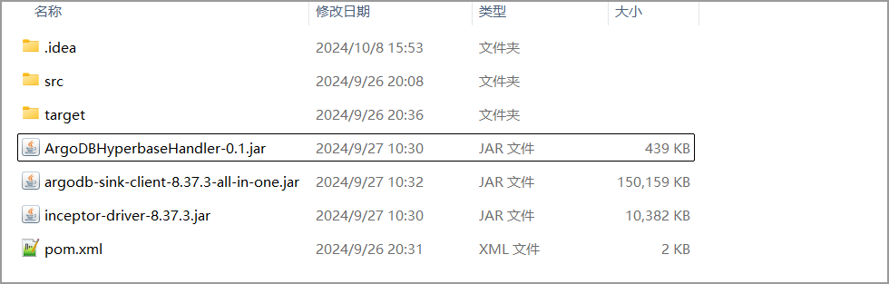 hbase api dependence java packages